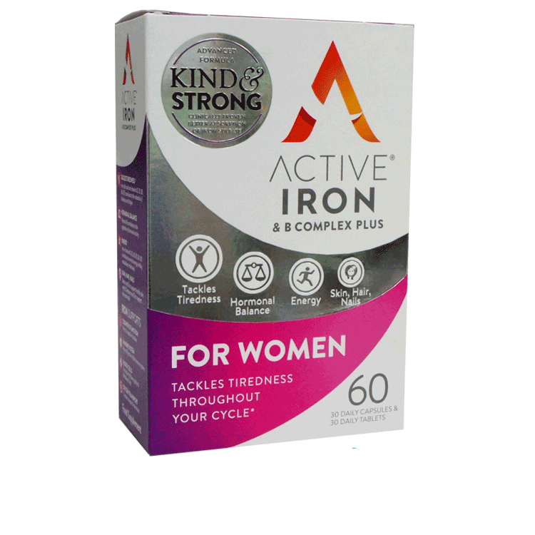 Active Iron for Women x 60 capsules - 30 day supply
