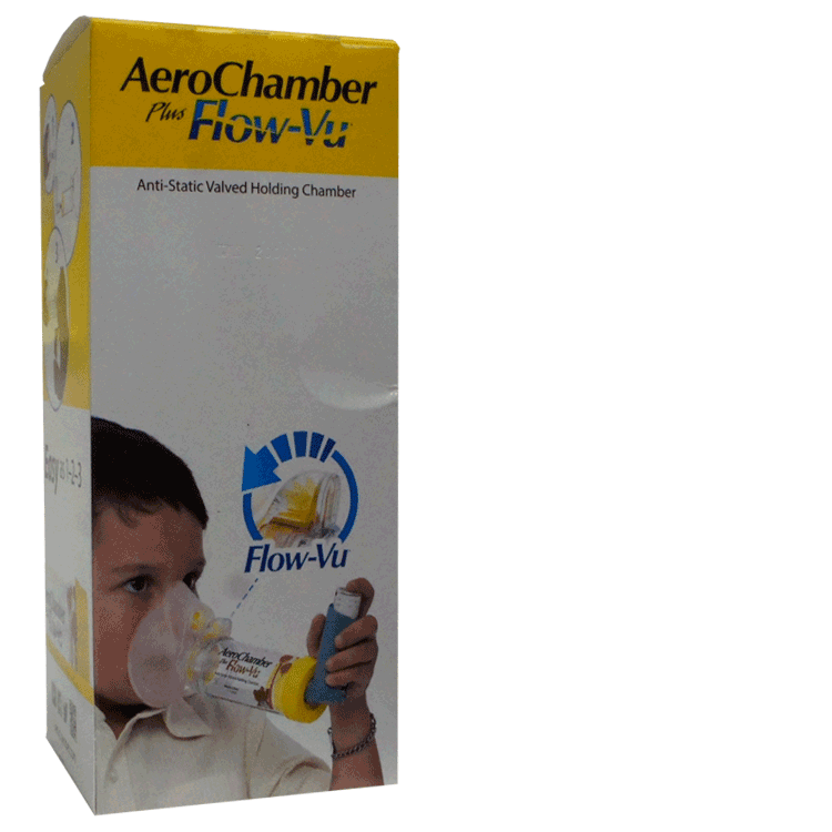 Acu-Chamber Child with Mask ( Yellow ) - For Asthma Inhalers