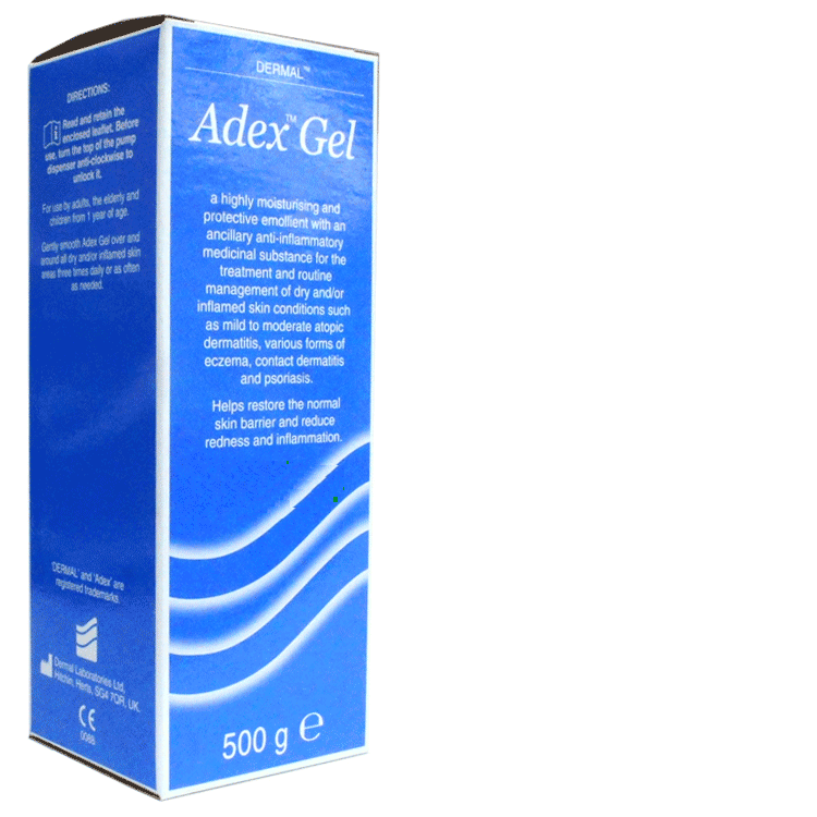 Adex Feuchtigkeitsspendendes Hautgel 500g - Feuchtigkeitsspendend, entzündungshemmend