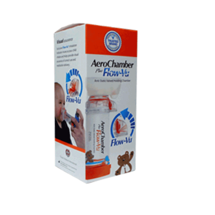 Aerochamber with Mask 0-18 months ( Orange ) -  For use with Ventolin Inhalers in babies