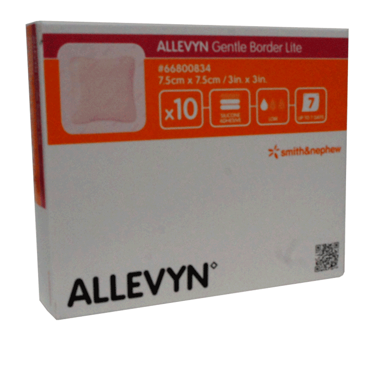 Allevyn Zachte Rand Lite 7,5 x 7,5 cm x 10