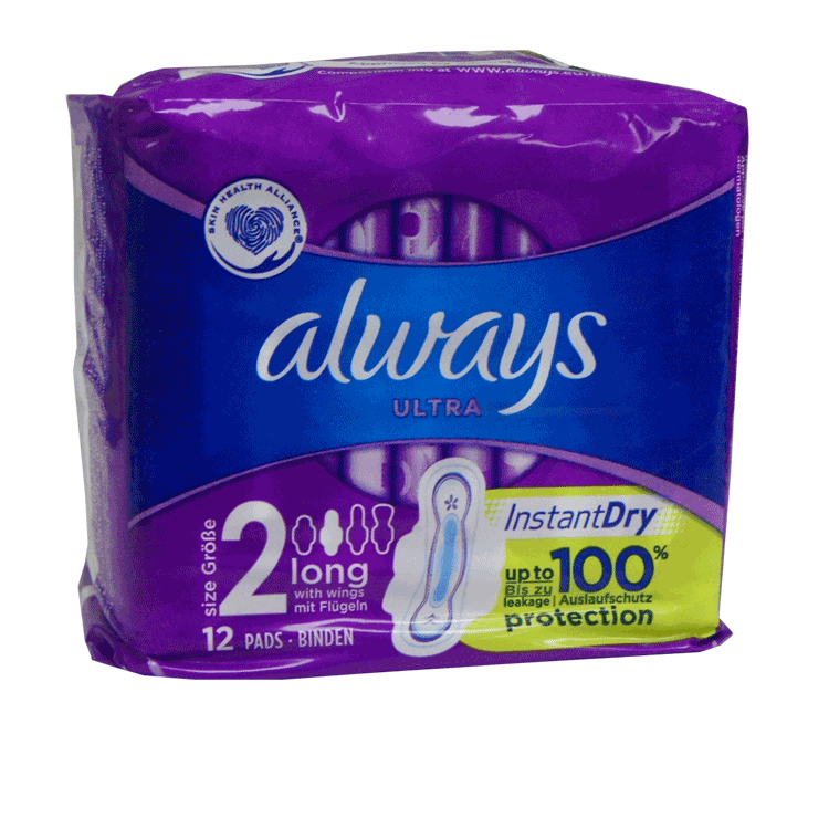 Always Ultra Pads Long x 12 Deep Purple