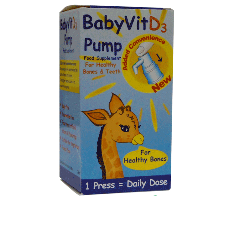 BabyVitD3 Vitamin-D-Ergänzung für Babys, 28-ml-Pumpe