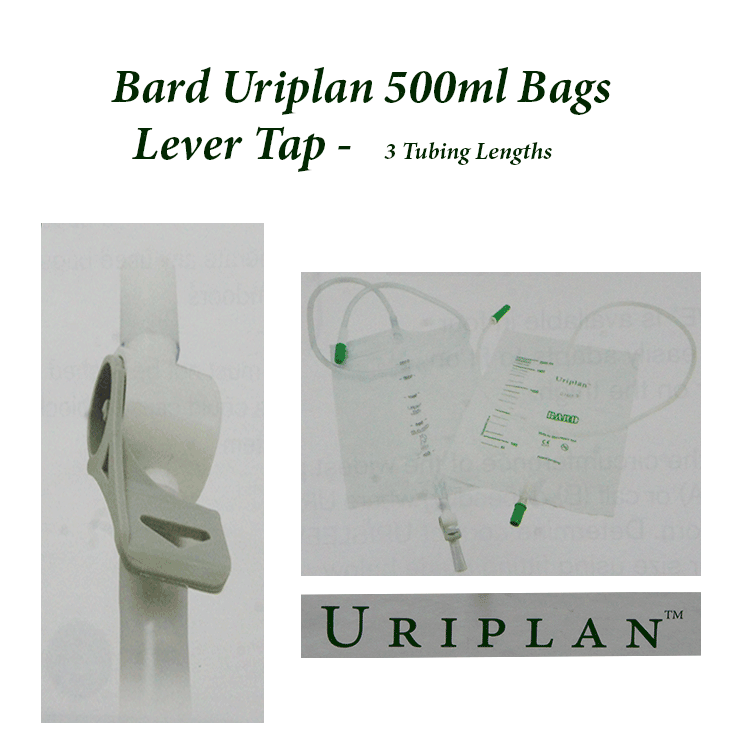 Bard Uriplan Urin-Tagesbeutel 500 ml mit Hebelhahn x 10