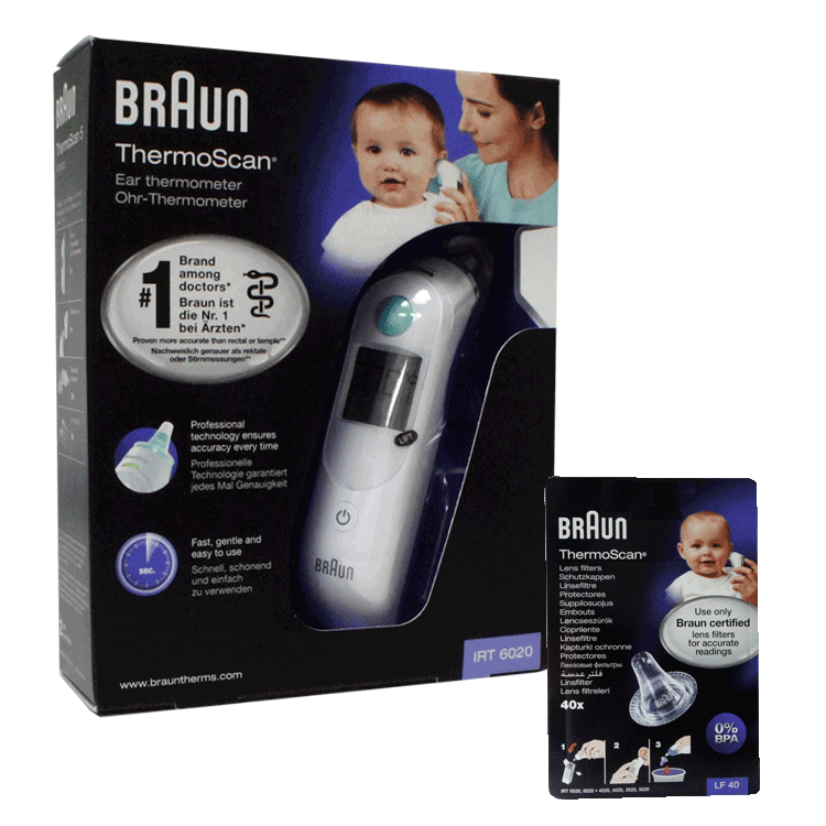 Braun Thermoscan 7 Ear Thermometer with or without spare probe covers