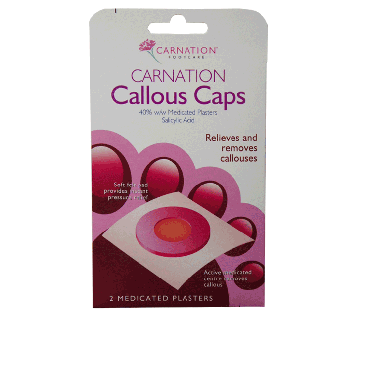 Carnation Callous Caps - 2 Medicated plasters