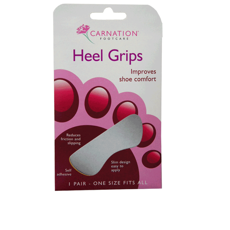 Carnation Heel Grips - 1 Pair
