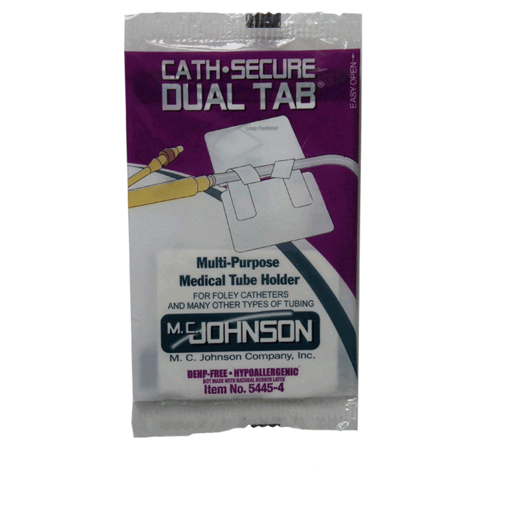 CathSecure Dual Tab - Medische slanghouder Paars x 1