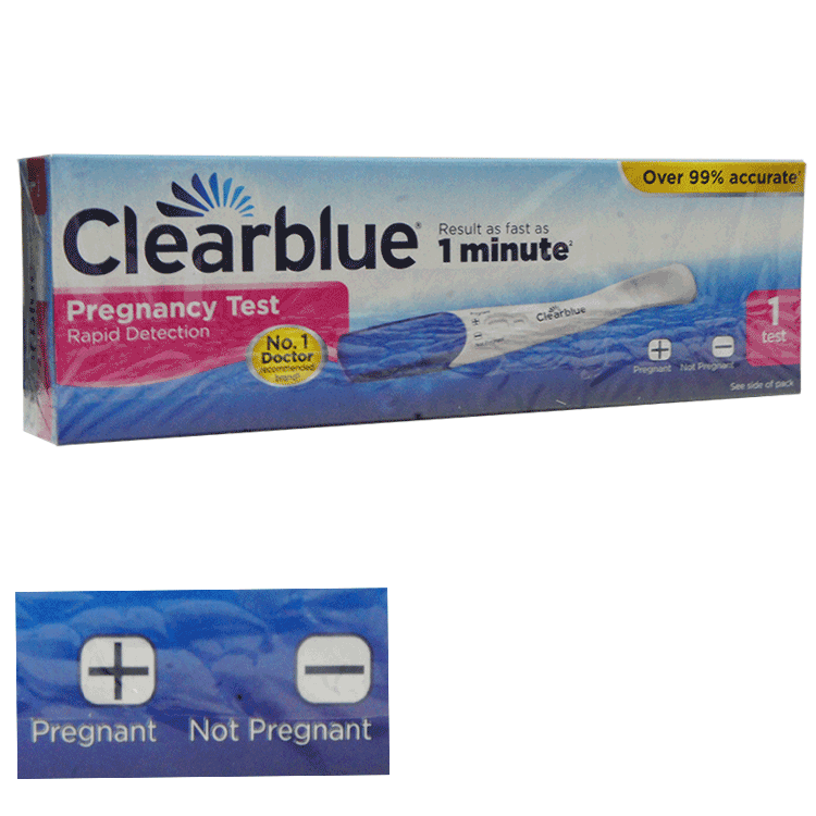 Clearblue 1 Minute Pregnancy Test - Single or Two Test Kit