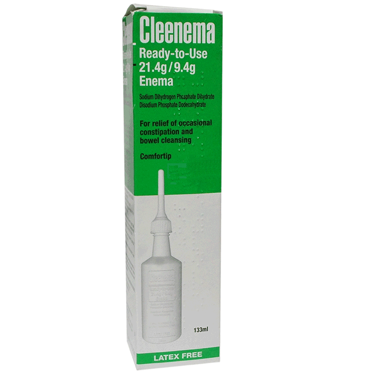 Cleenema Ready to Use Phosphate Enema 133ml - For Constipation