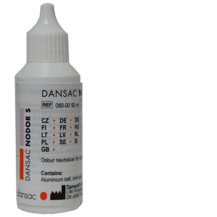 Dansac Nodor-S 50 ml – Neutralisant d'odeurs pour patients stomisés