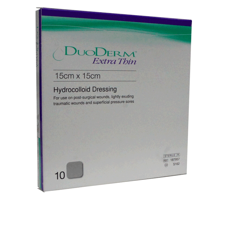 Duoderm Extra Thin 15cm x 15cm x 10 dressings S162
