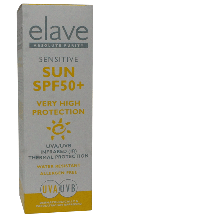 Elave  Sensitive Sun Cream SPF 50+ x 200ml - High Protection