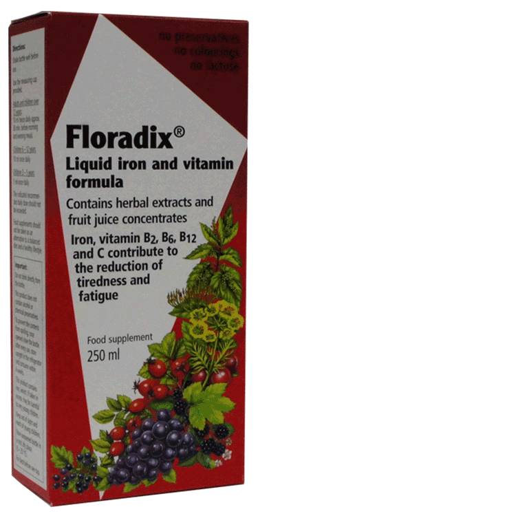 Floradix Formule liquide à base de fer et de vitamines 250 ml