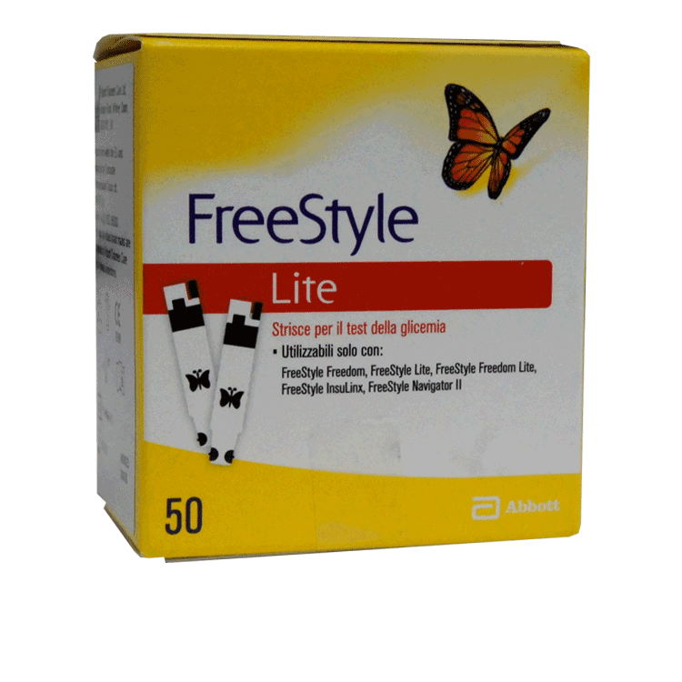 Freestyle Lite Blutzuckerteststreifen x 50 für Diabetes