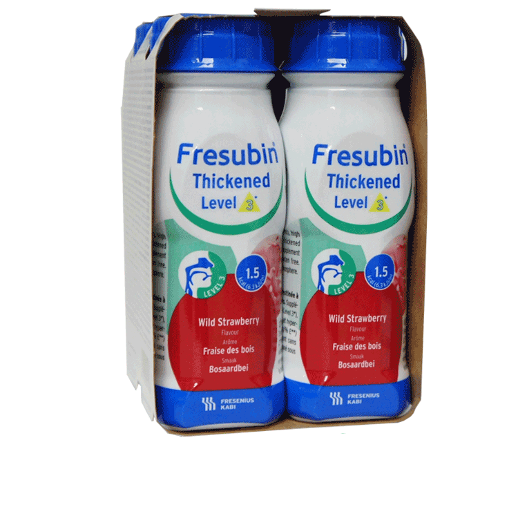 Fresubin Épaissie Niveau 3 200 ml x 4 - Fraise des bois