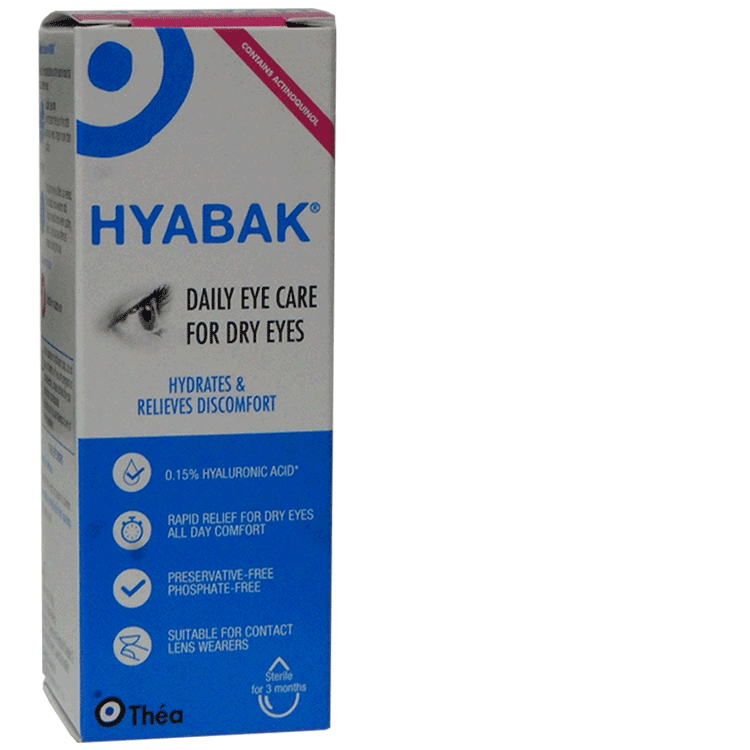 Hyabak 10ml for wetting contact lens
