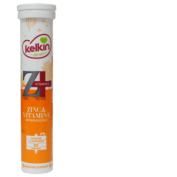 Kelkin Effervescent Vitamin C and Zinc 20's