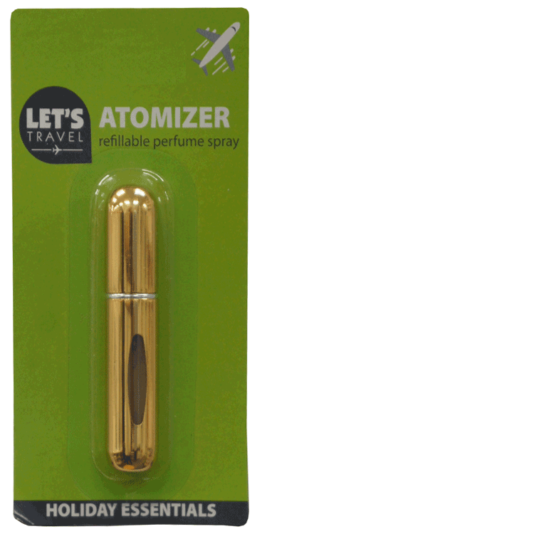 Atomiseur de parfum rechargeable - Métallisé mat - 4 types - Noir, Or, Argent ou Rose