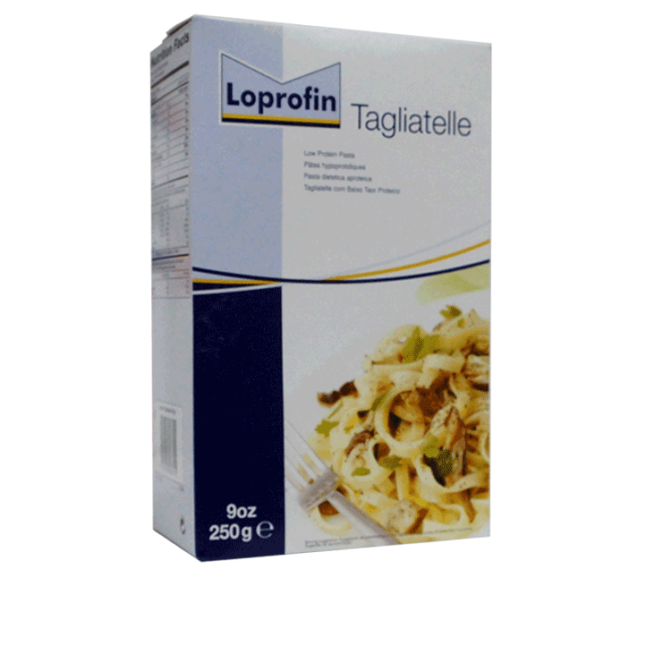 Loprofin Tagliatelle Low Protein Pasta 250g - For Liver or Kidney Failure patients