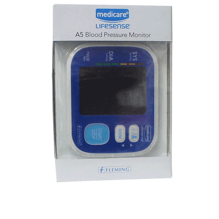 Medicare Lifesense A5 Blood Pressure Monitor - Easy Read