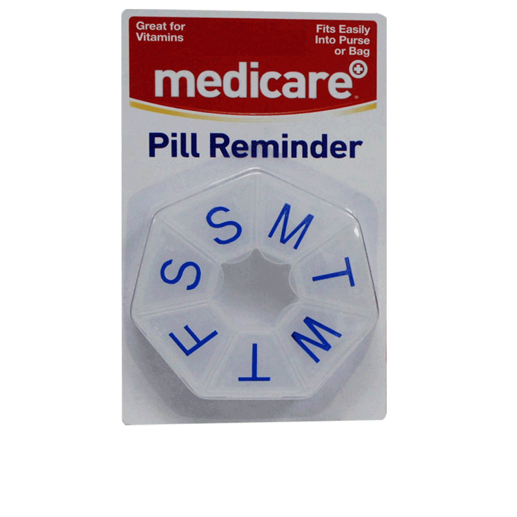Medicare Pill Reminder 7 days Round