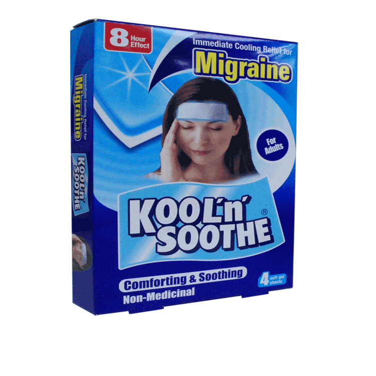 Migräne Kool n Soothe Pflaster 4 Blatt
