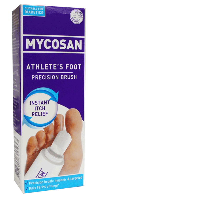 Traitement Mycosan pour les pieds d'athlètes avec brosse de précision 15 ml