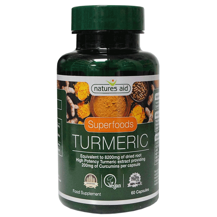 Natures Aid High Potency Turmeric capsules x 60