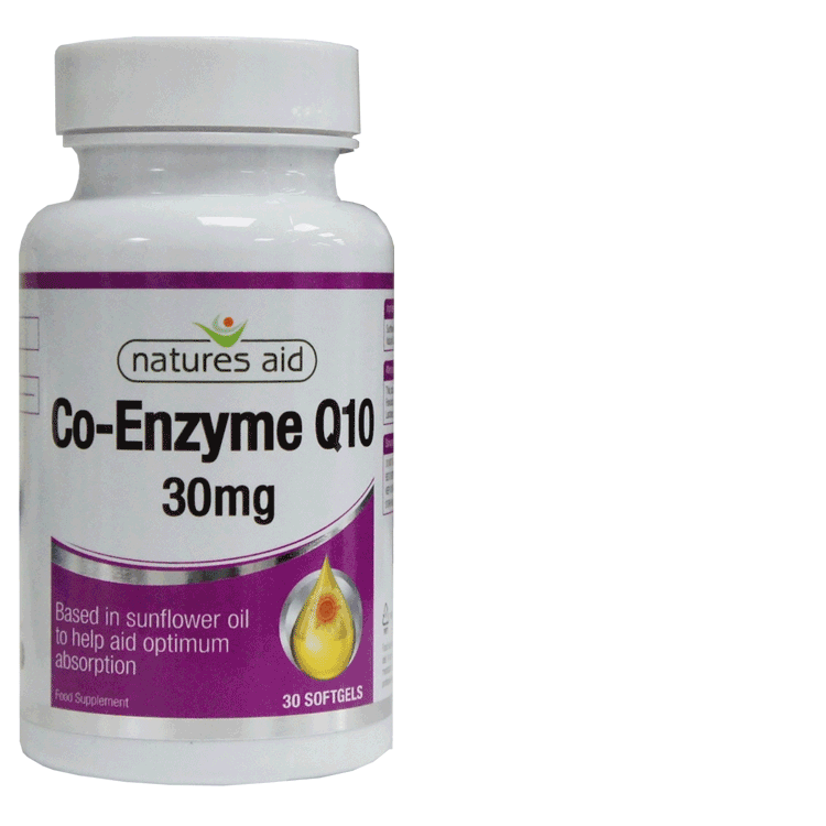 Natures Aid CoEnzyme Q 30mg softgels x 30