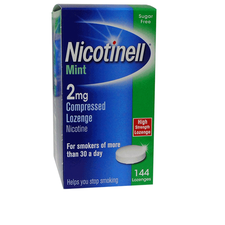 Pastilles de nicotine à la menthe Nicotinell 2 mg x 144 - Haute concentration