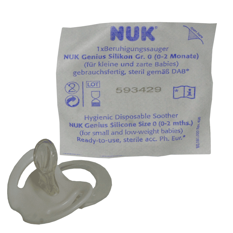 NUK Latex Orthodontic Soother - 0 to 2 months and 0 to 6 months