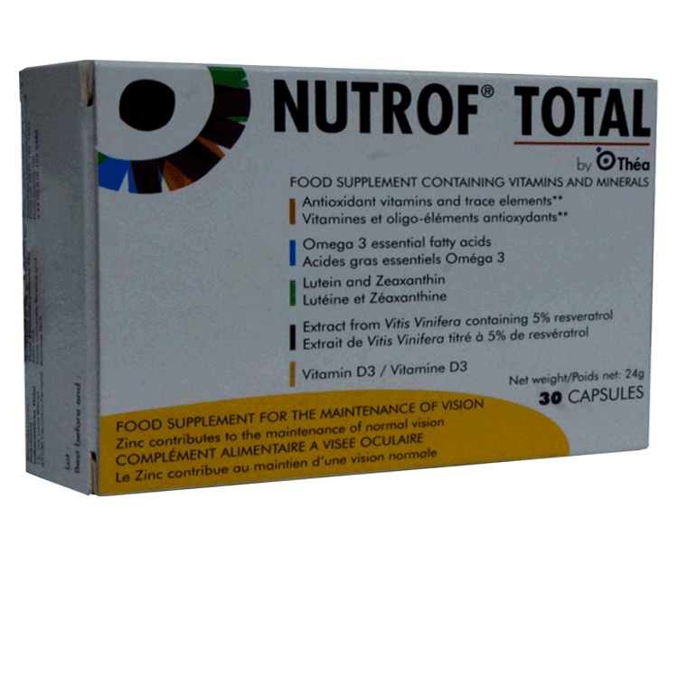 Nutrof Total 30 capsules  - For Macular Degeneration
