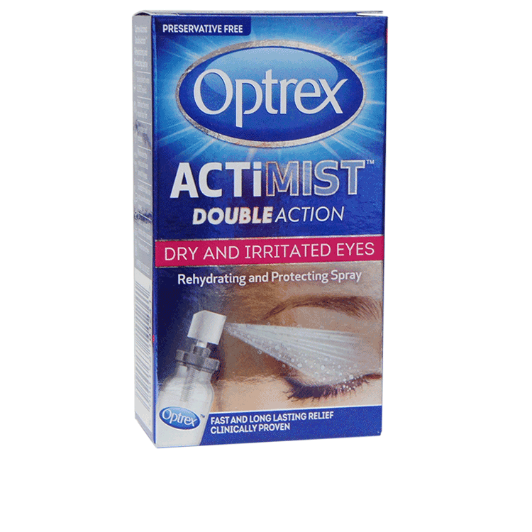 Spray oculaire Optrex Actimist 10 ml - Lubrifiant pour les yeux