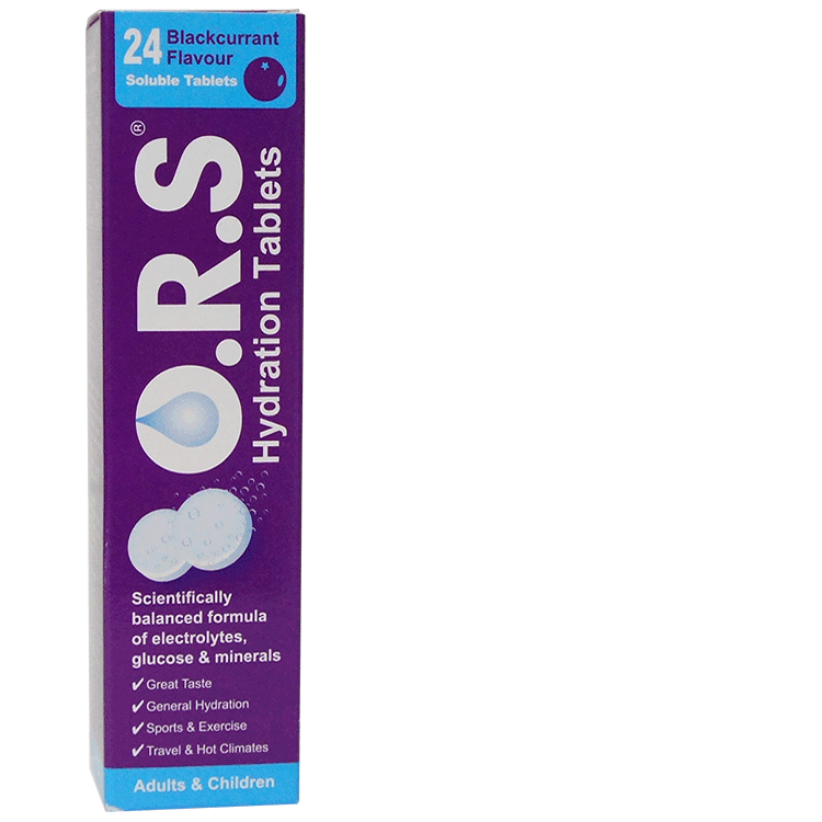 ORS Hydration x 24 lösliche Tabletten - Schwarze Johannisbeere