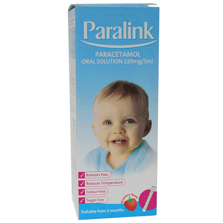Solution de paracétamol Paralink 100 ml