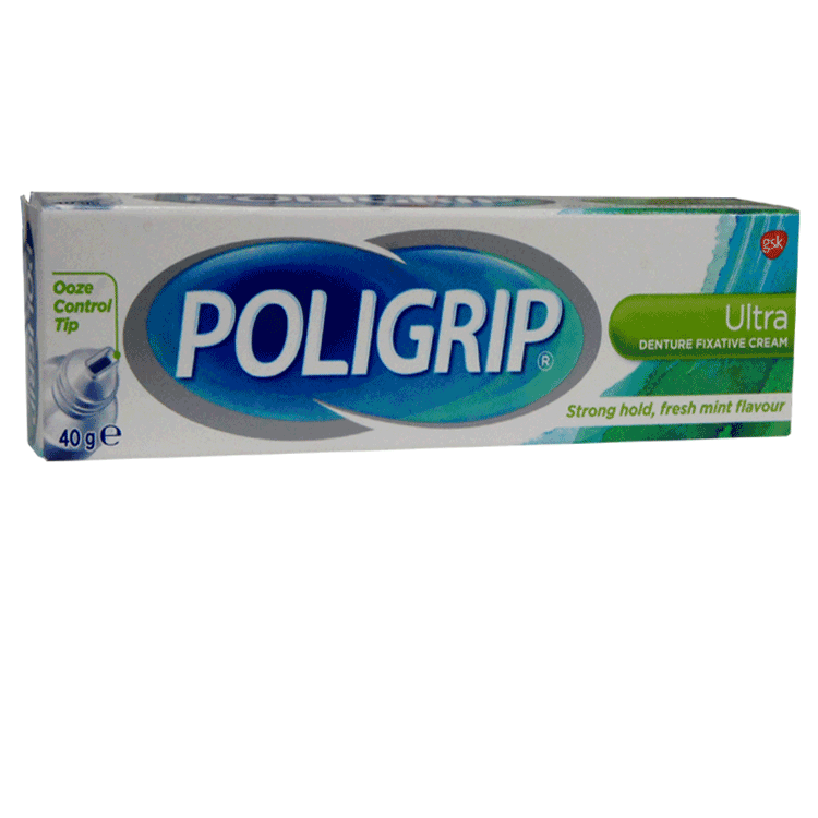 Crème adhésive dentaire Poligrip Ultra 40 g