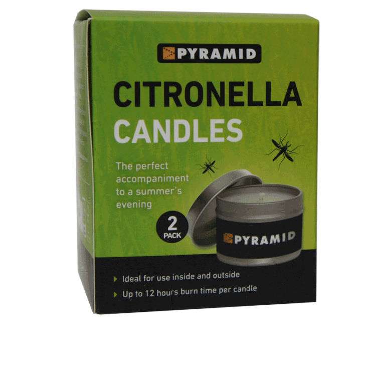 Pyramid Citronella Candles x 2