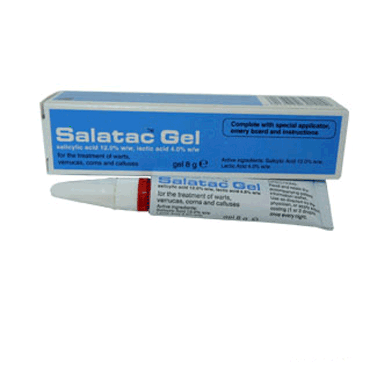 Salactac Gel - Behandeling voor het verwijderen van wratten en wratten 8g