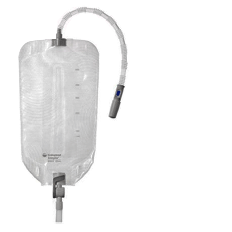 Simpla Urine Leg Bag 500ml with 25cm tubing x 10 - Lever Tap