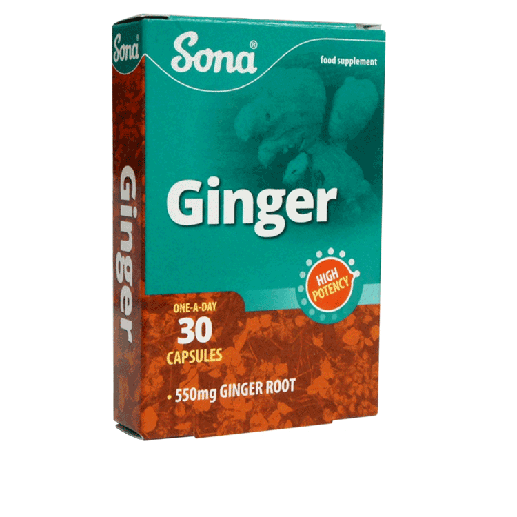 Sona Ginger Max x 30 capsules - Tegen reisziekte
