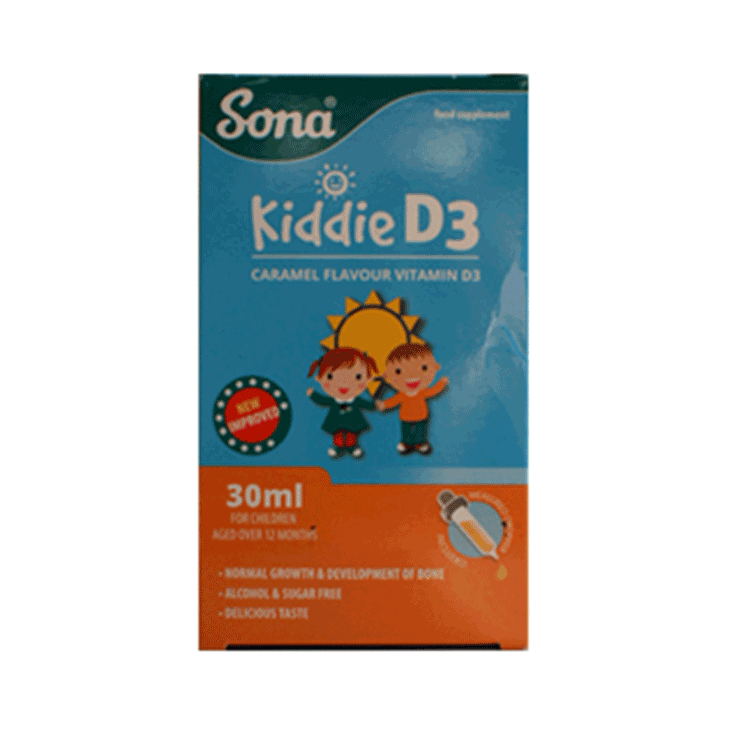 Sona Kiddie D3 - Vitamine D druppels voor kinderen 30ml