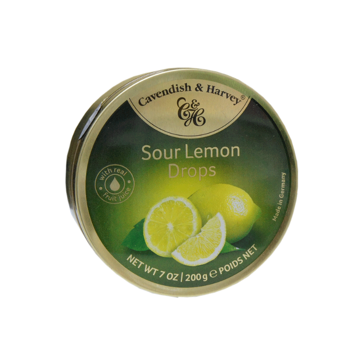 Pastilles acidulées au citron Cavendish et Harvey x 200 g