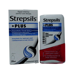 Strepsils Anaesthetic Throat Spray x 20ml - For very sore throats