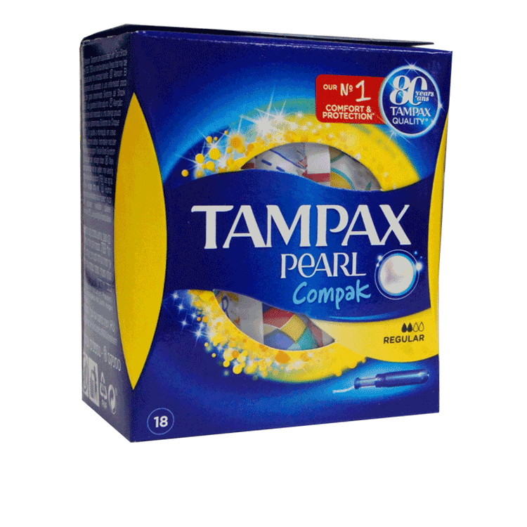 Tampax Pearl Compak Regular 18's
