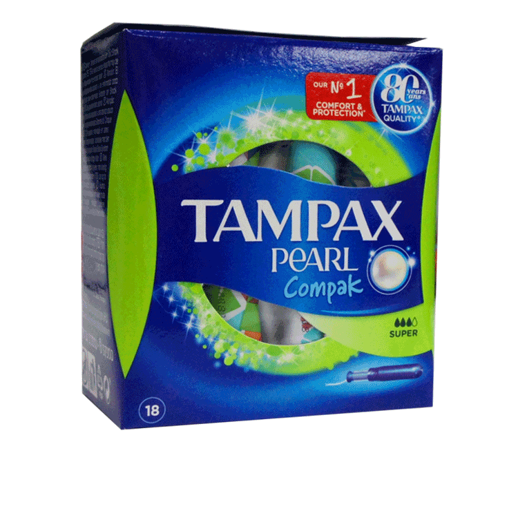 Tampax Pearl Compak Super x 18