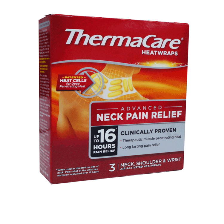 Thermacare Heatwraps for Neck Shoulder and Wrist  x 3
