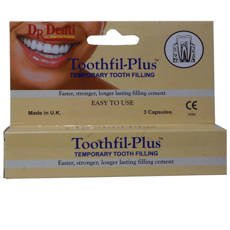 Dr Denti Toothfil PLUS - Temporary Tooth Filling x 3