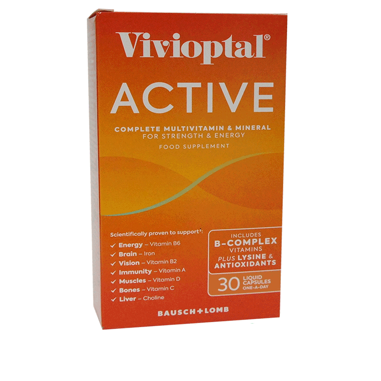 Vivioptal Active Multi-Vitamines Multi-Minéraux x 30 Gélules